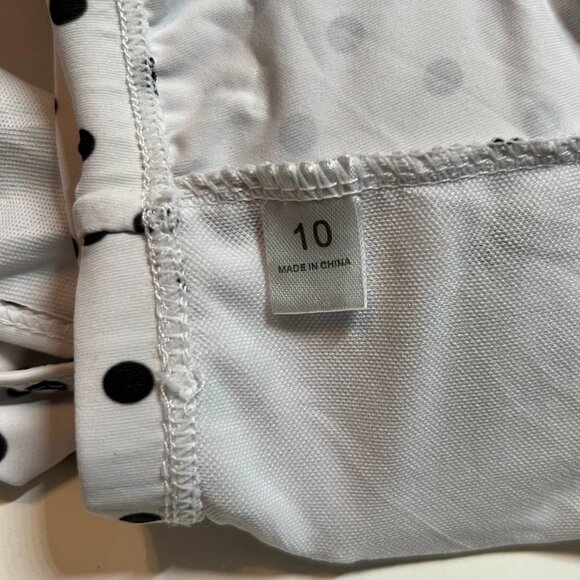 Ruffle Polka Dot Bikini Top, size 10 - Picture 4 of 6